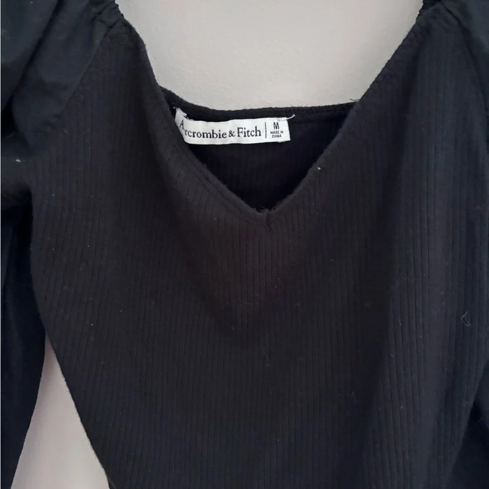 Abercrombie & Fitch‎ Black Puff Sleeve Blouse